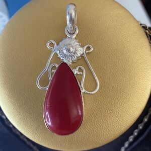 Sterling Silver Coral pendant